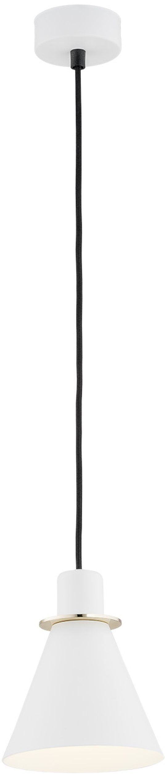 Argon Beverly lampa wisząca 1x15W biały/mosiądz 4680