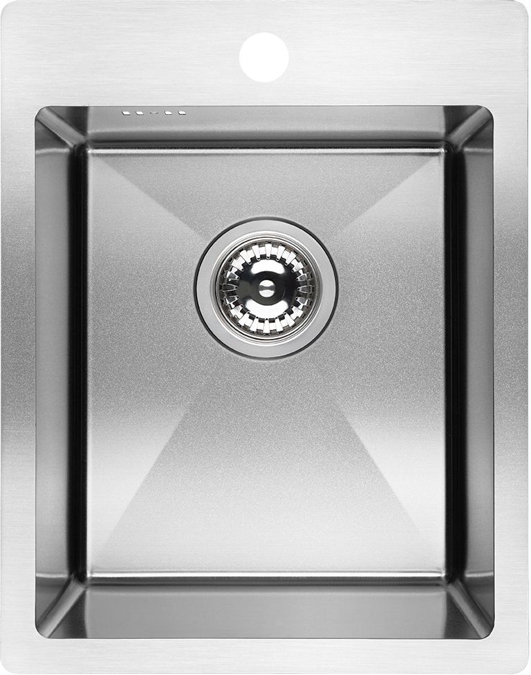 Laveo Marmara zlewozmywak stalowy 48x37.5 cm wpuszczany inox SAM010A