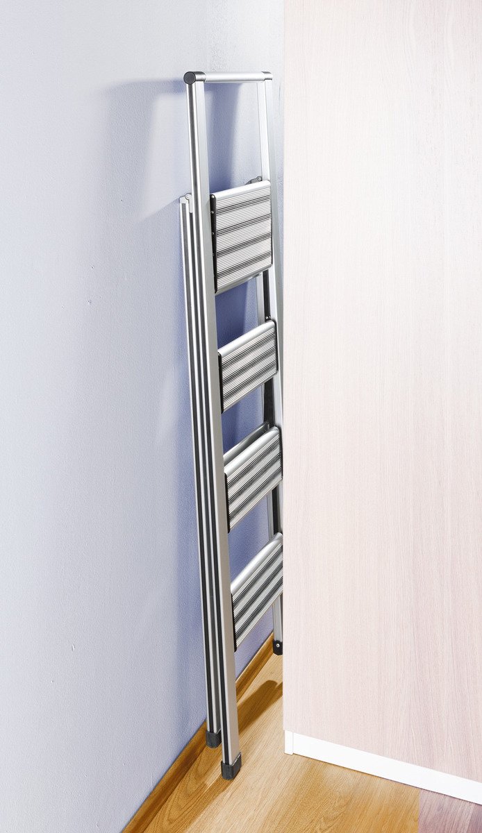 Wenko drabina 4-stopniowa szary 601013100 - Wysyłka w 24h