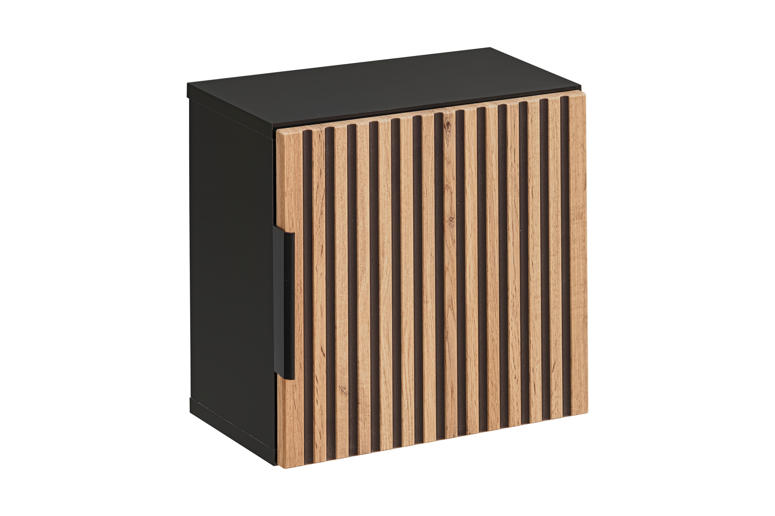 Comad Xilo szafka 35x35x22 cm boczna wisząca czarna-szara-dąb XILO BLACK WOTAN 83-01-D-1D
