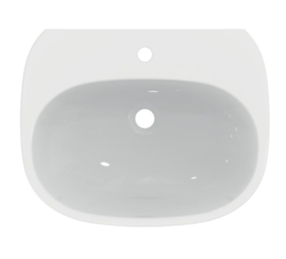 Ideal Standard Tesi umywalka 60x47 cm ścienna półokrągła biały połysk T352201
