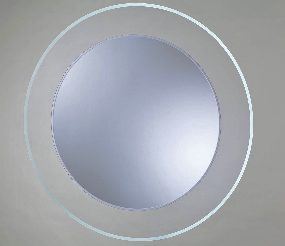 Dubiel Vitrum Lumineo Beta lustro okrągłe 80 cm z oświetleniem