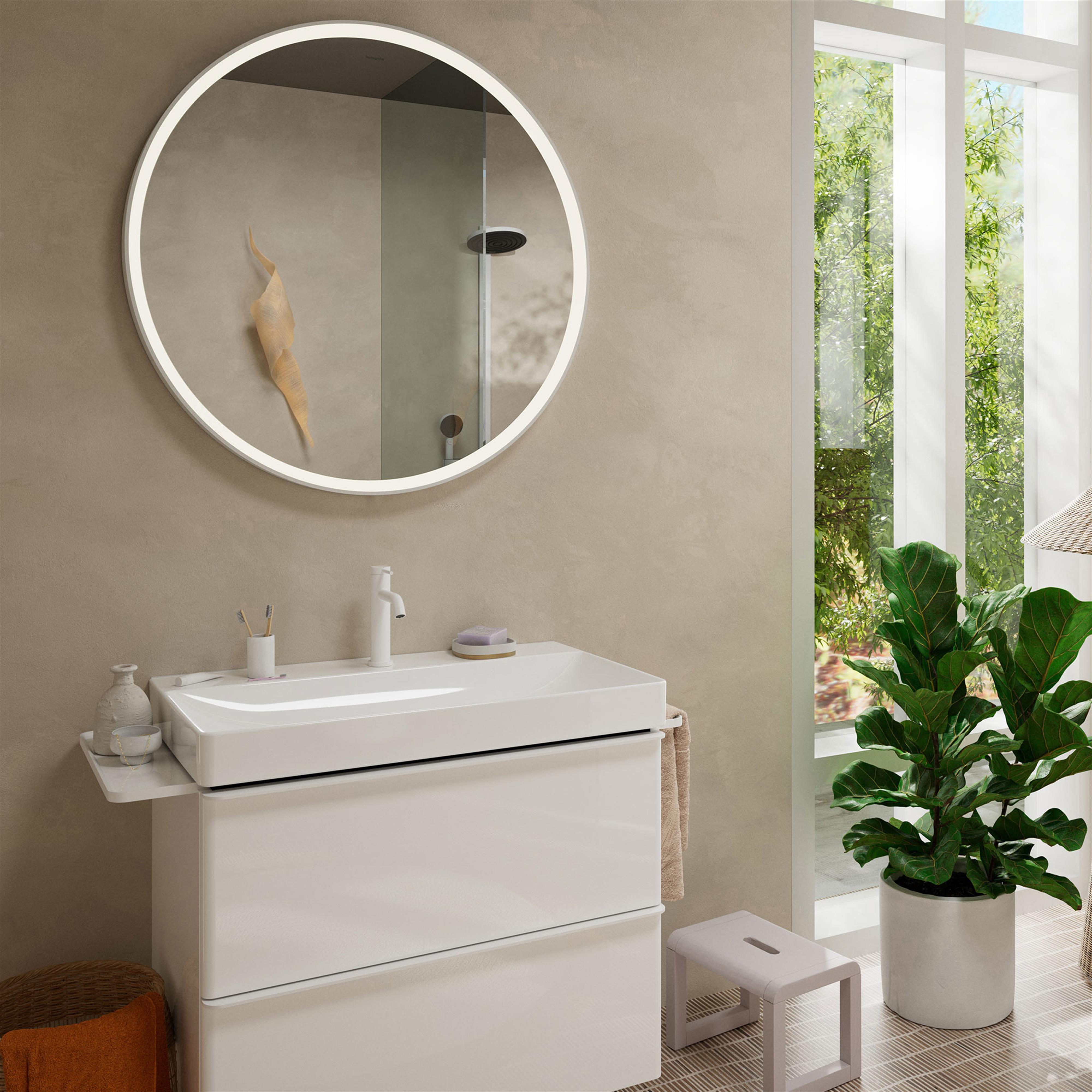 Hansgrohe Tecturis S bateria umywalkowa stojąca biały mat 73311700