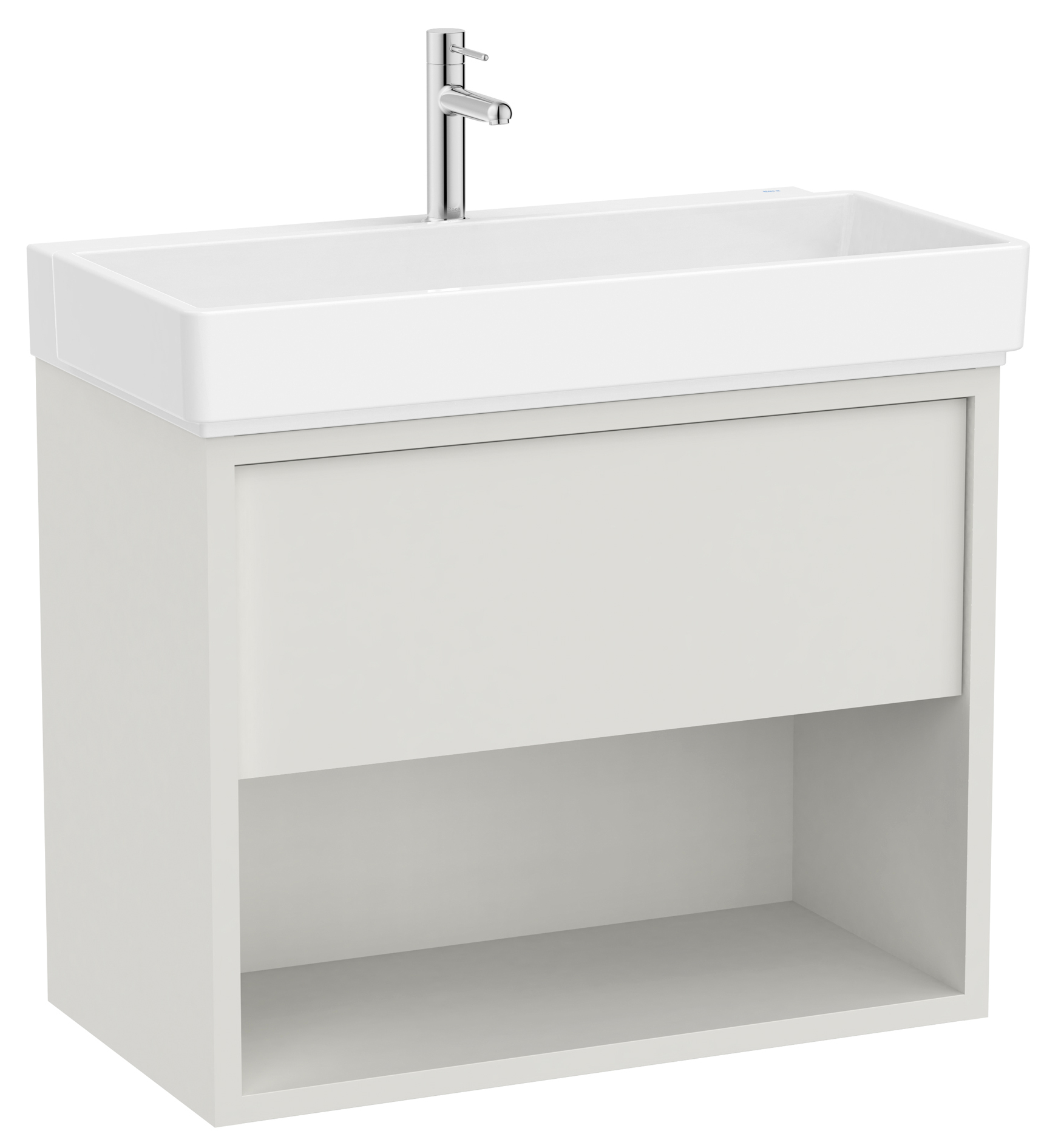 Roca Tura umywalka z szafką 80 cm biały mat A852030558