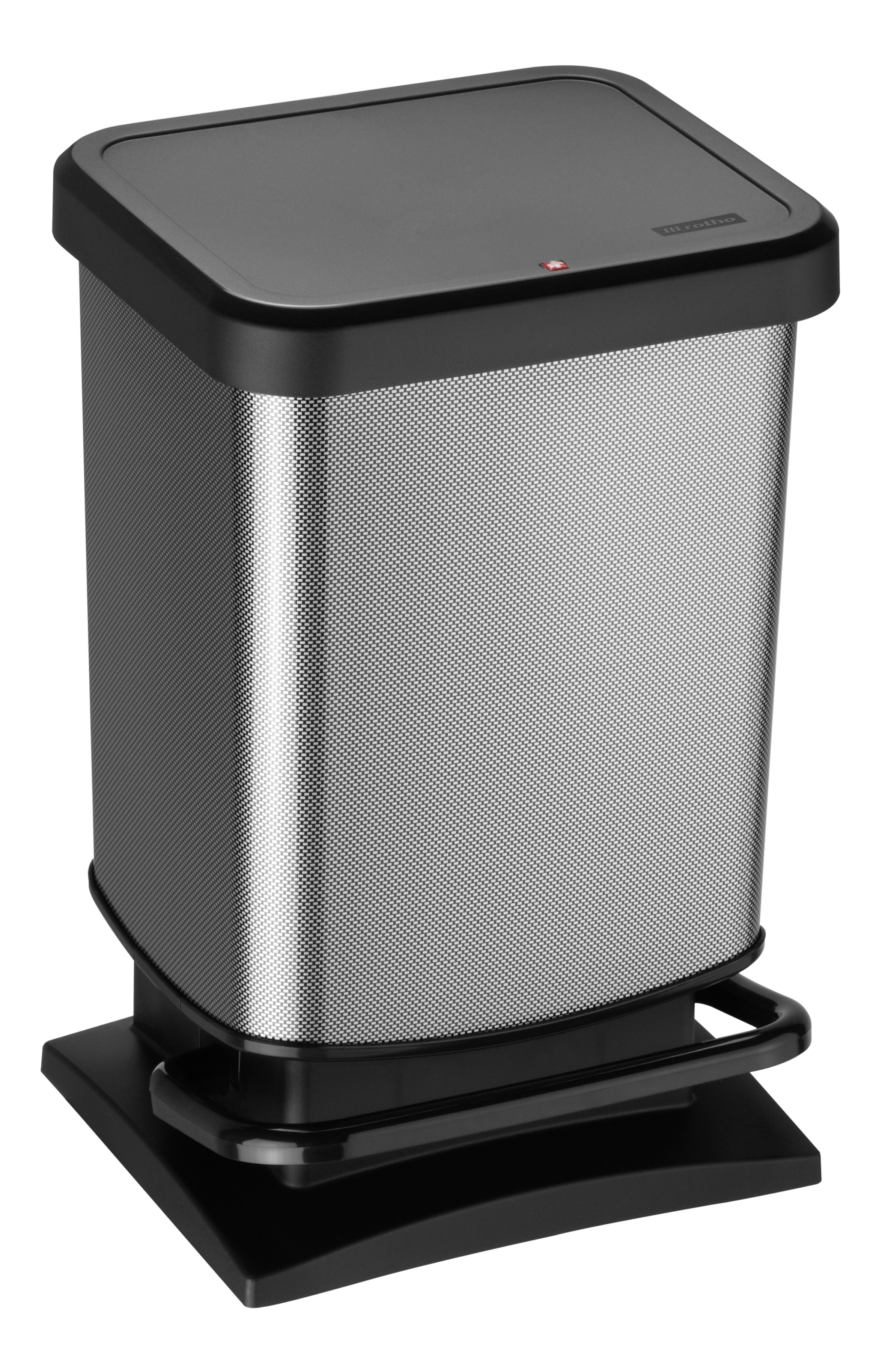 Rotho Paso IML pojemnik na odpady 20 l z pedałem carbon metalizowany 1754011006 - Wysyłka w 24h