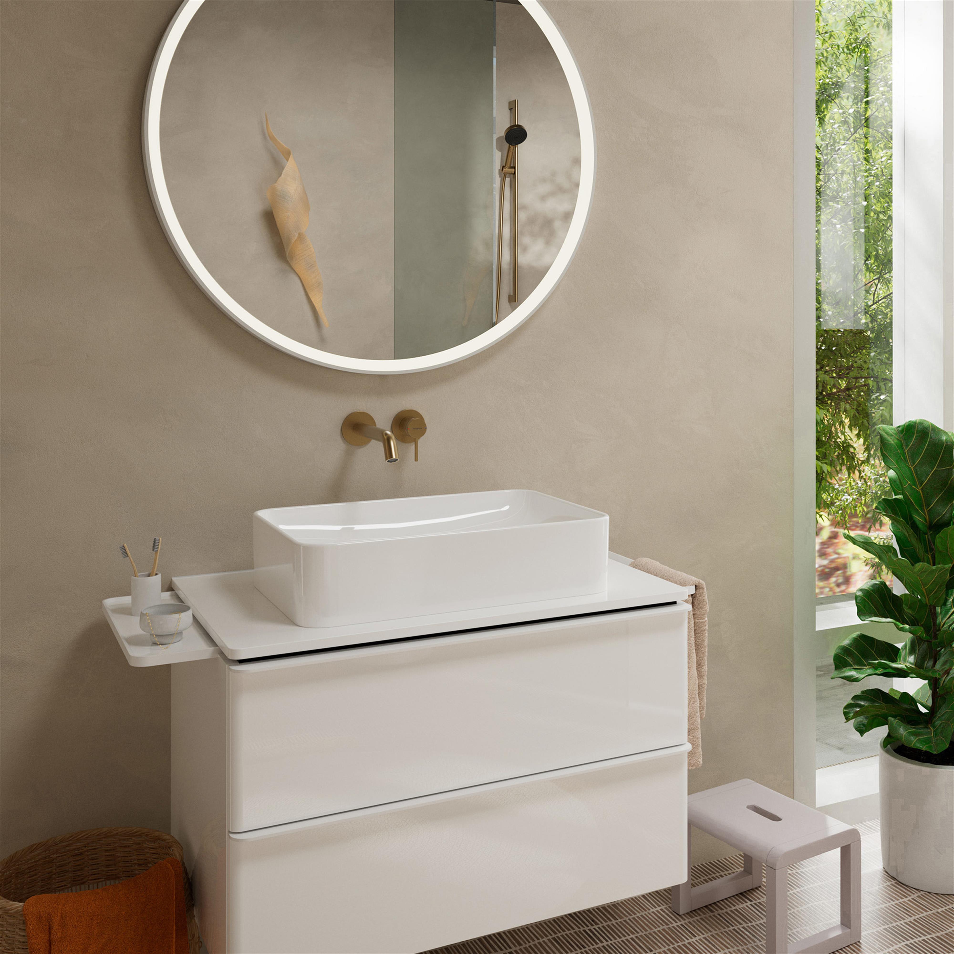 Hansgrohe Tecturis S bateria umywalkowa podtynkowa brąz szczotkowany 73350140