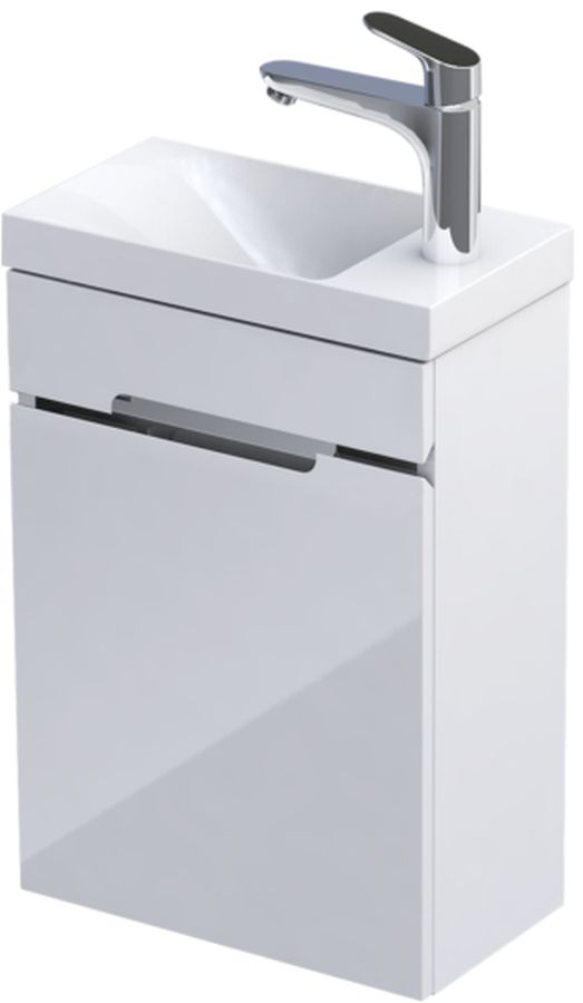 Oristo Silver Uni umywalka z szafką 40 cm biały połysk OR33-ZD1D-40-1