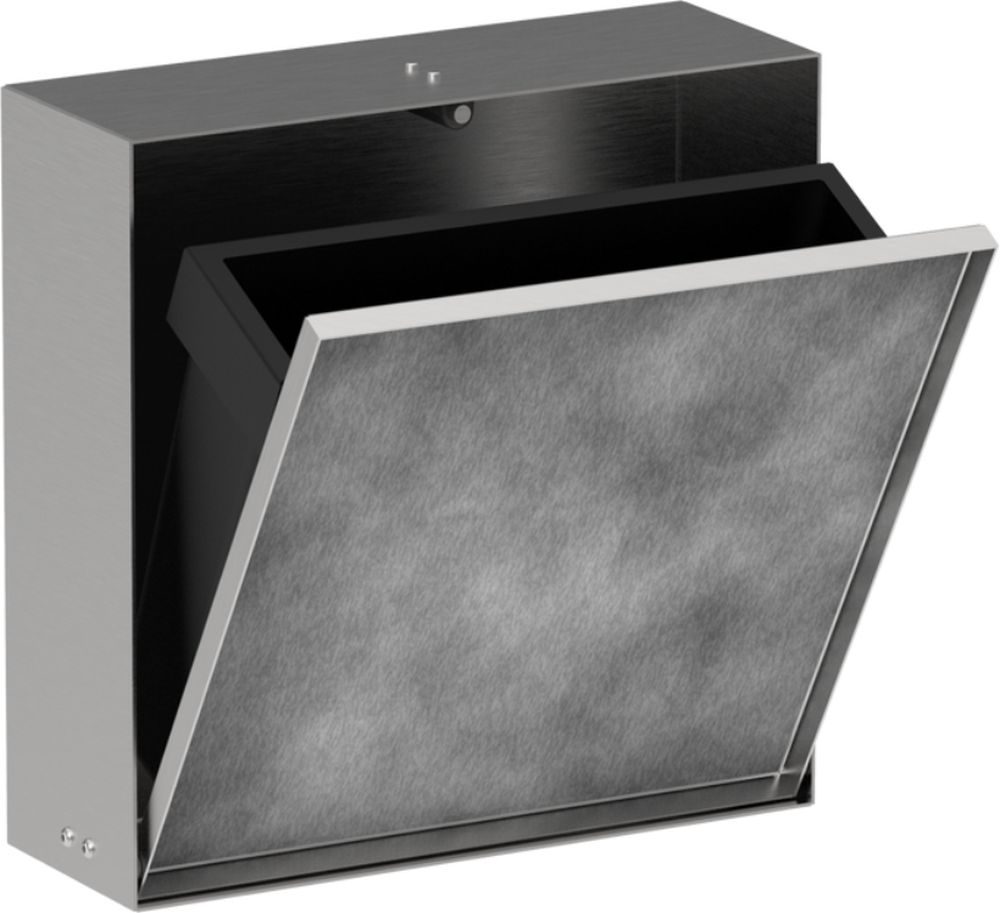 Hansgrohe XtraStoris Rock kosz na śmieci 4l szczotkowana stal nierdzewna 56089800
