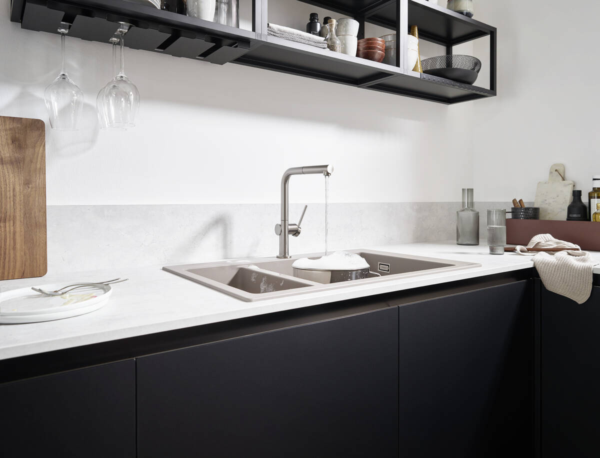 Hansgrohe Talis M54 bateria kuchenna stojąca z wyciąganą wylewką chrom 72809000 - Wysyłka w 24h