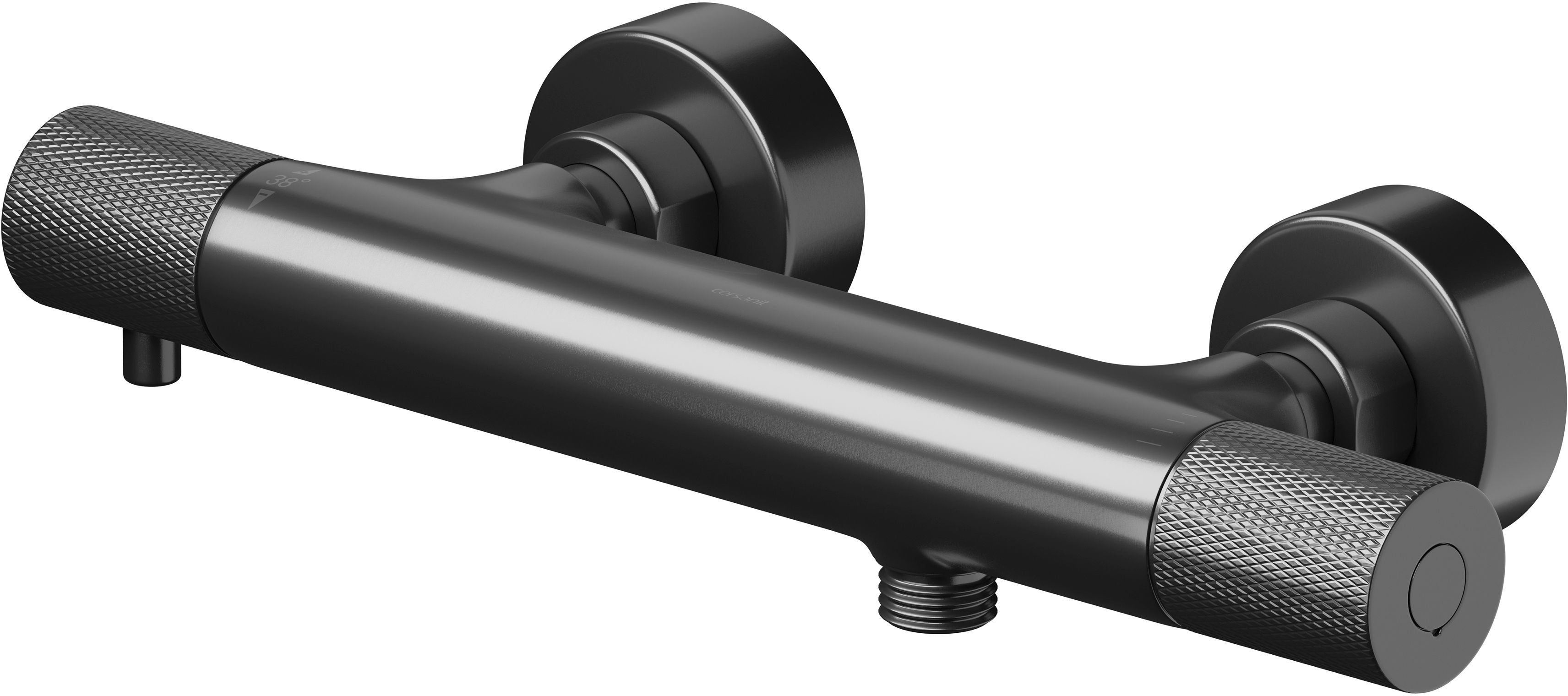 Cersanit Zen bateria prysznicowa ścienna termostatyczna gun metal S951-583