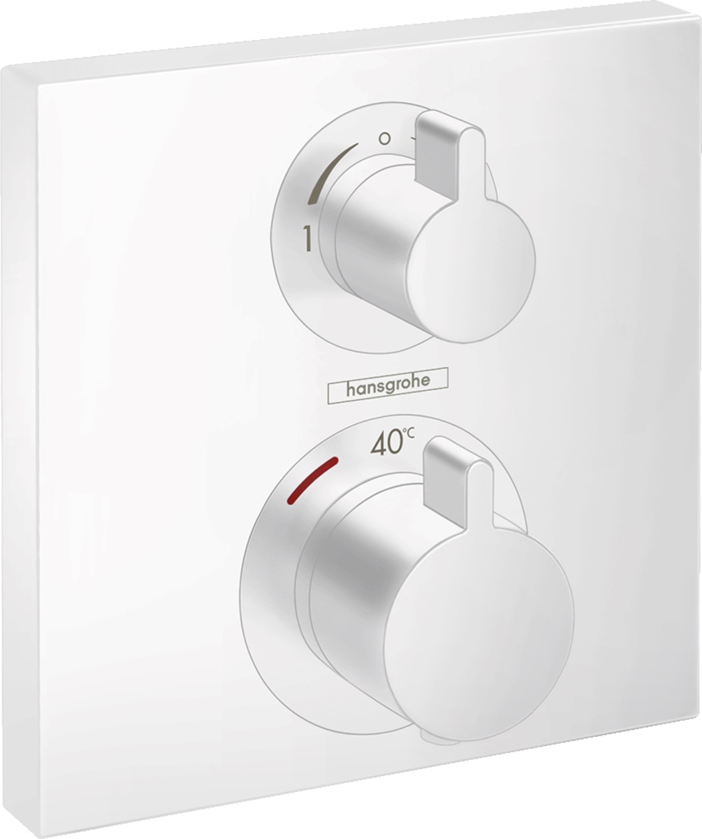 Hansgrohe Ecostat Square bateria wannowo-prysznicowa podtynkowa termostatyczna biały mat 15714700