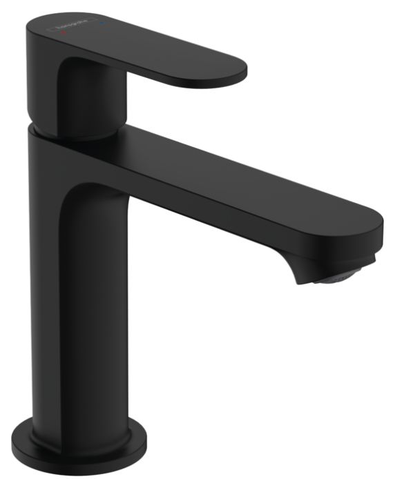 Hansgrohe Rebris S bateria umywalkowa stojąca czarny mat 72517670