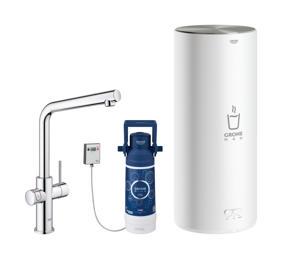 Grohe Red bateria kuchenna z bojlerem stojąca StarLight Chrome chrom 30325001