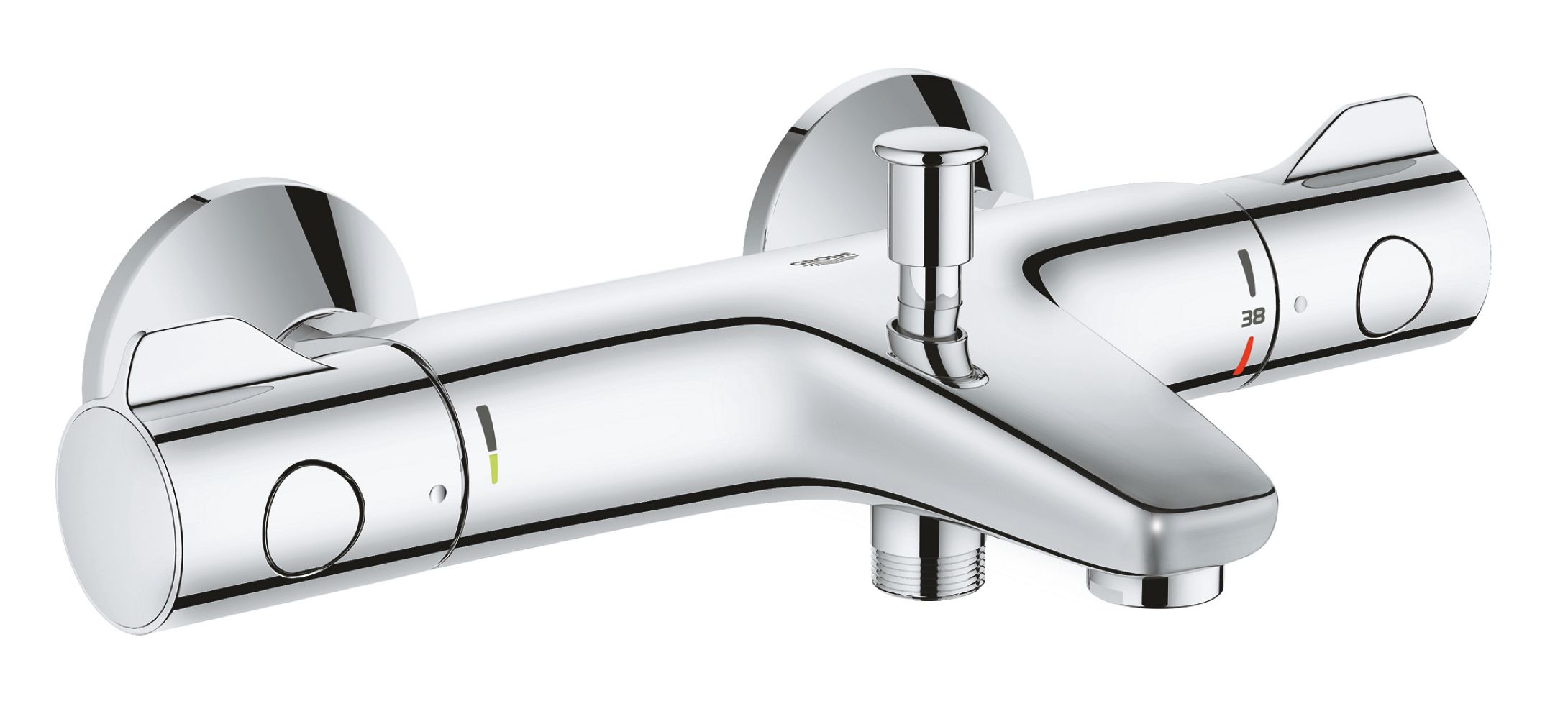 Grohe Grohtherm 800 bateria wannowo-prysznicowa ścienna termostatyczna chrom 34567000 - Wysyłka w 24h