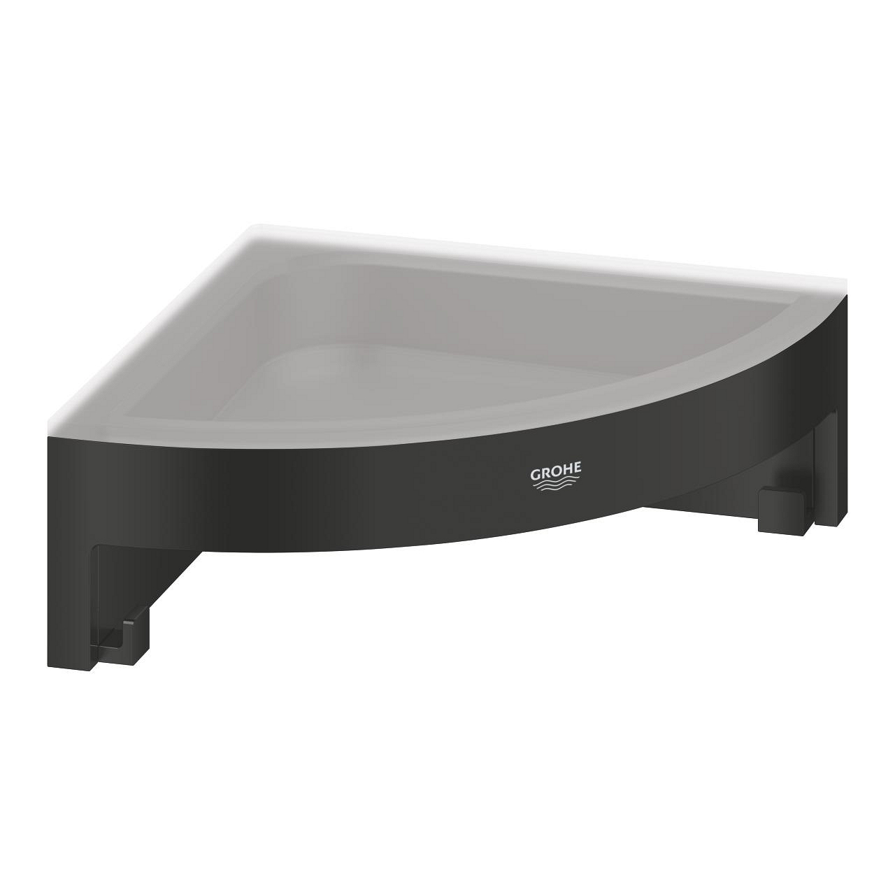 Grohe Start Cube półka prysznicowa narożna czarny mat 411062430