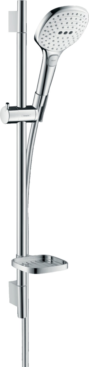 Hansgrohe Raindance Select E EcoSmart zestaw prysznicowy ścienny biały/chrom 26622400