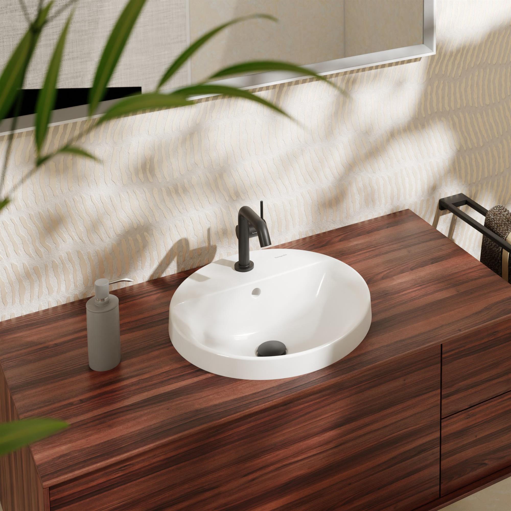 Hansgrohe Xuniva S umywalka 45 cm wpuszczana okrągła SmartClean biały 61056450