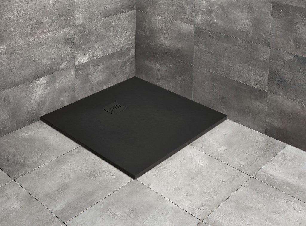 Radaway Kyntos C brodzik 80x80 cm kwadratowy czarny HKC8080-54