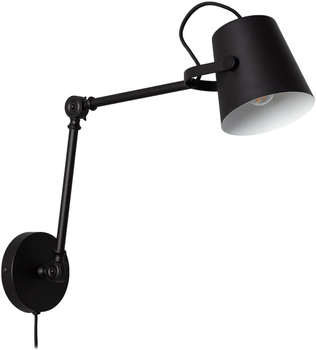 Abruzzo Retro kinkiet 1x20 W czarny ABR-RRB-C-E14