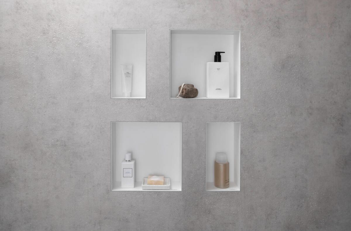 Hansgrohe XtraStoris Original półka wnękowa 30x30x10 cm biały mat 56061700