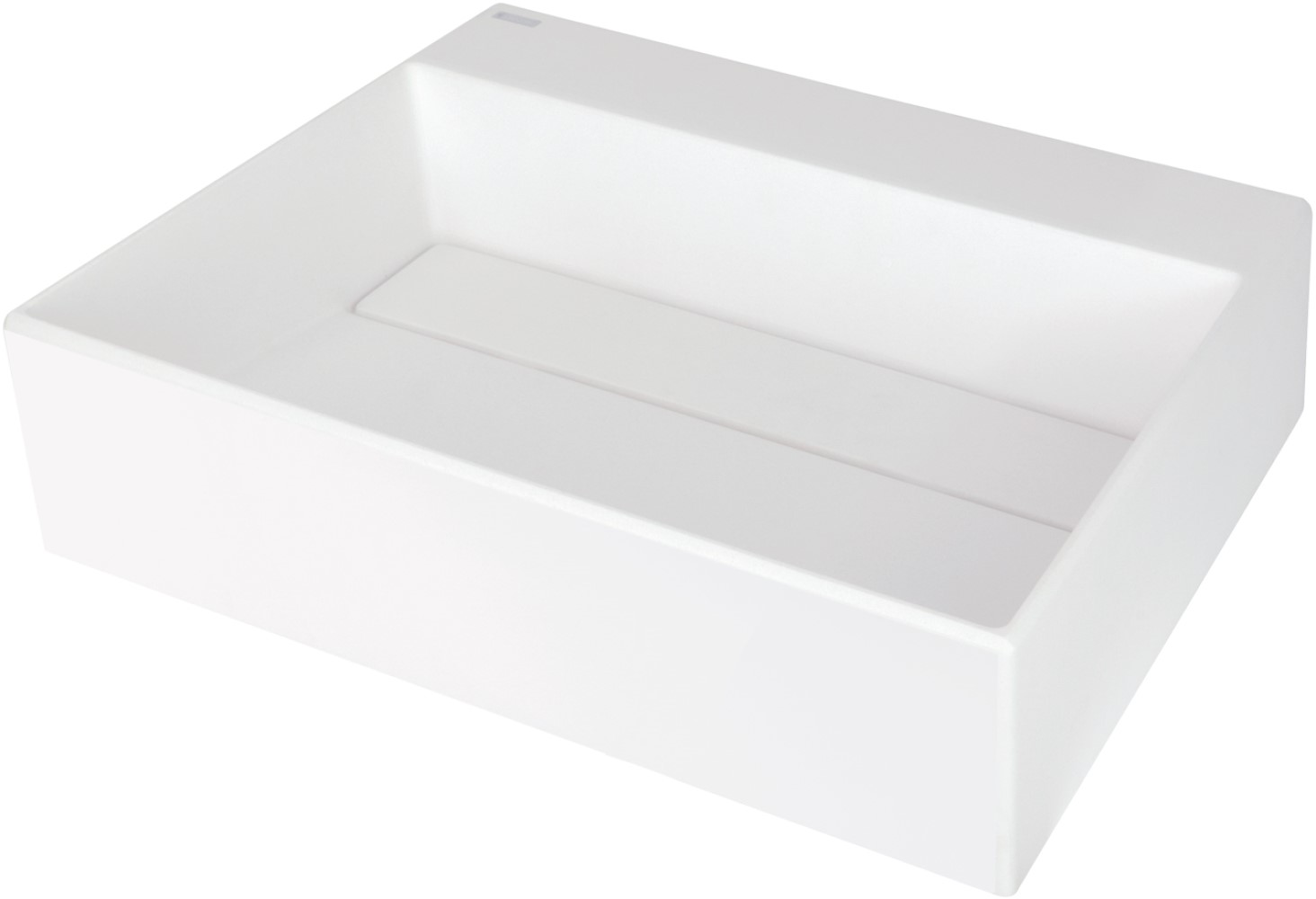Deante Correo umywalka 50x40 cm prostokątna nablatowa biała CQR_AU5M