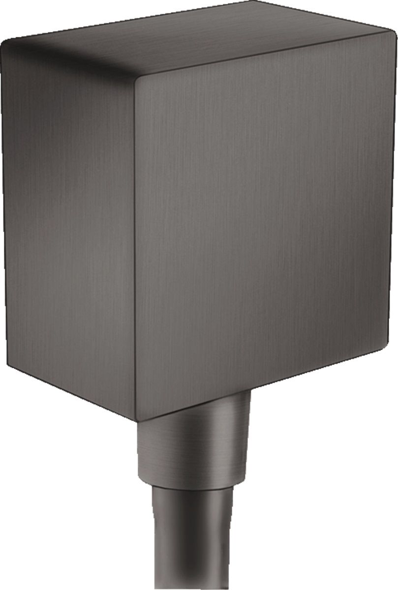 Hansgrohe Fixfit Square przyłącze kątowe czarny chrom szczotkowany 26455340