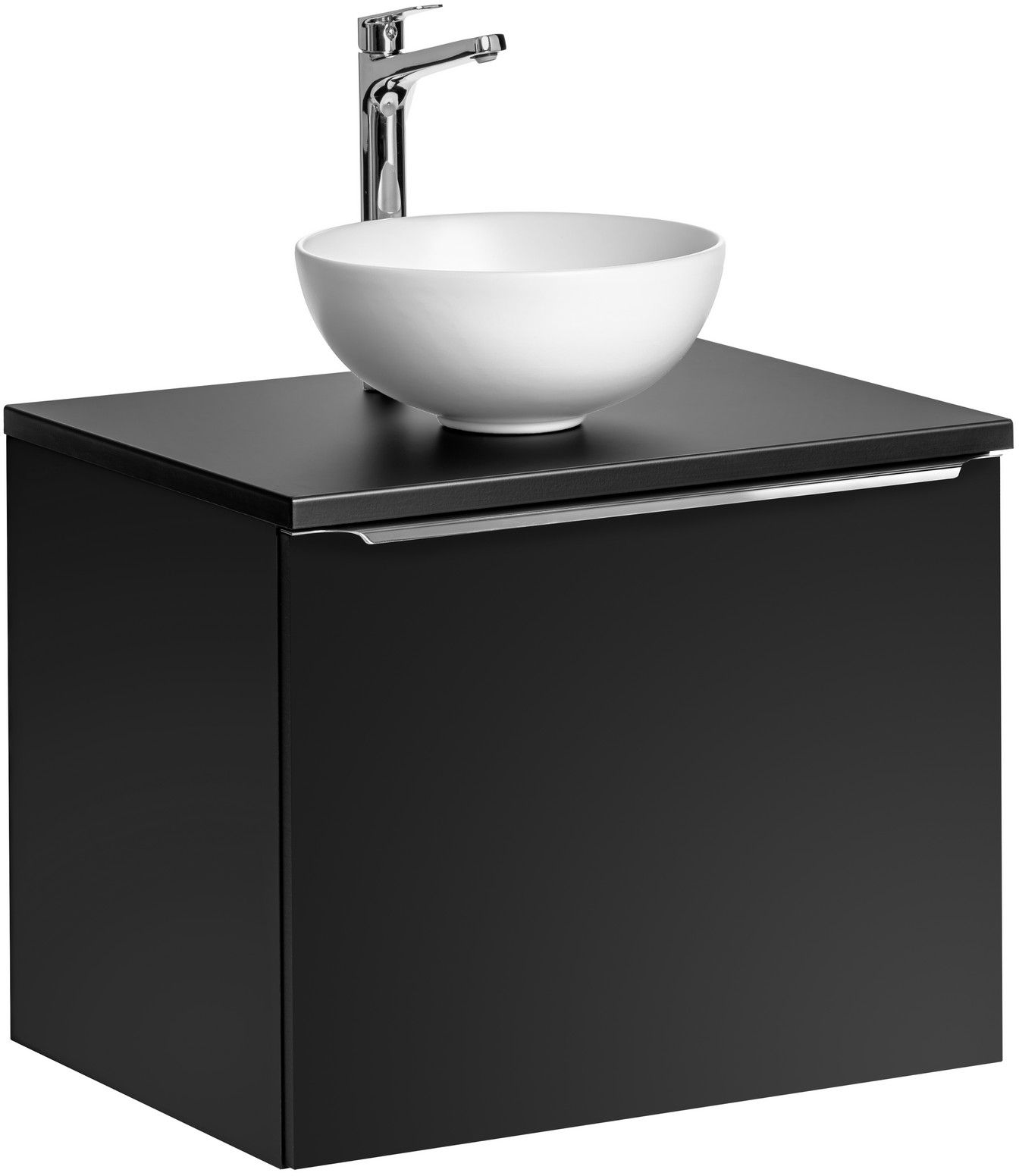 Zestaw meblowy Santa Fe Black szafka podumywalkowa 60 cm czarna z blatem i umywalką Domi SET-SFBL B 60CM UN. DOMI GW