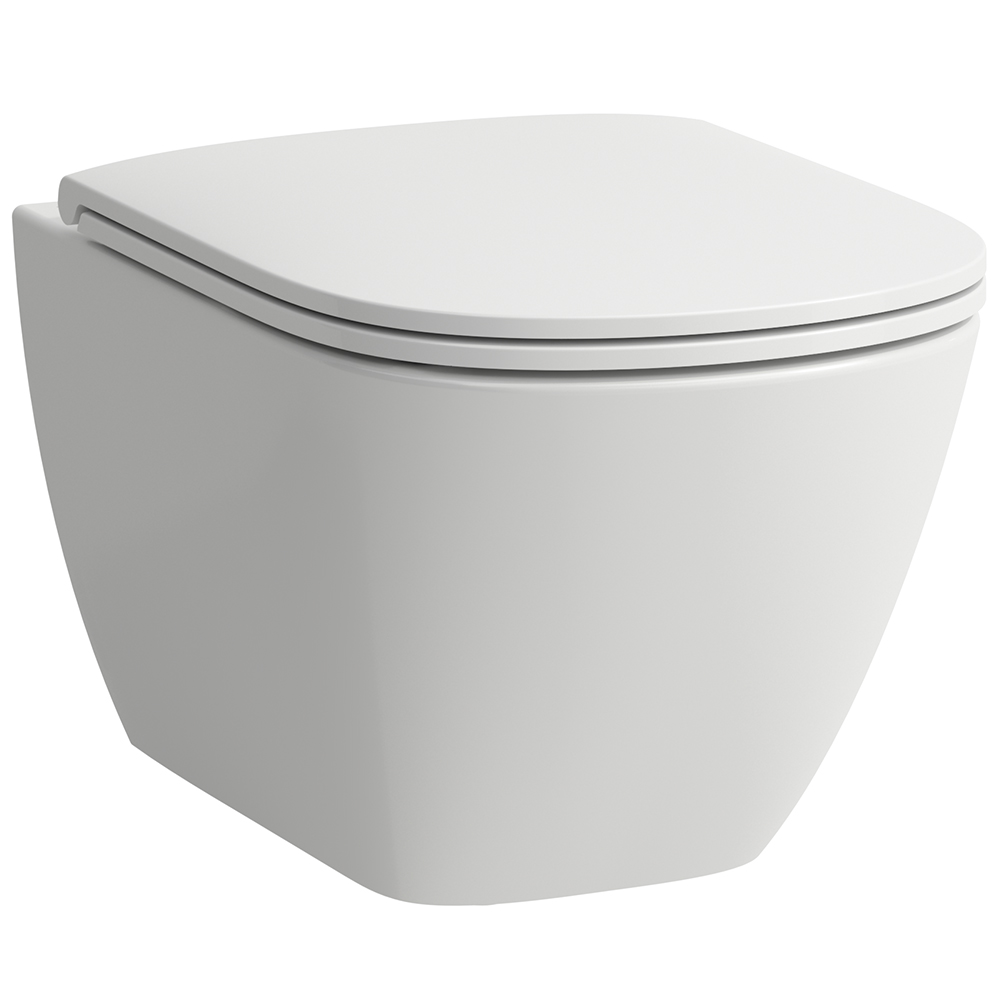Laufen Lua miska WC z deską wolnoopadającą wisząca bez kołnierza spłukiwanie wirowe biały H8660820000001