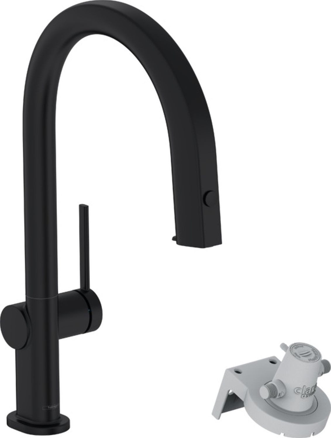 Hansgrohe Aqittura M91 bateria kuchenna z filtrem stojąca czarny mat 76803670