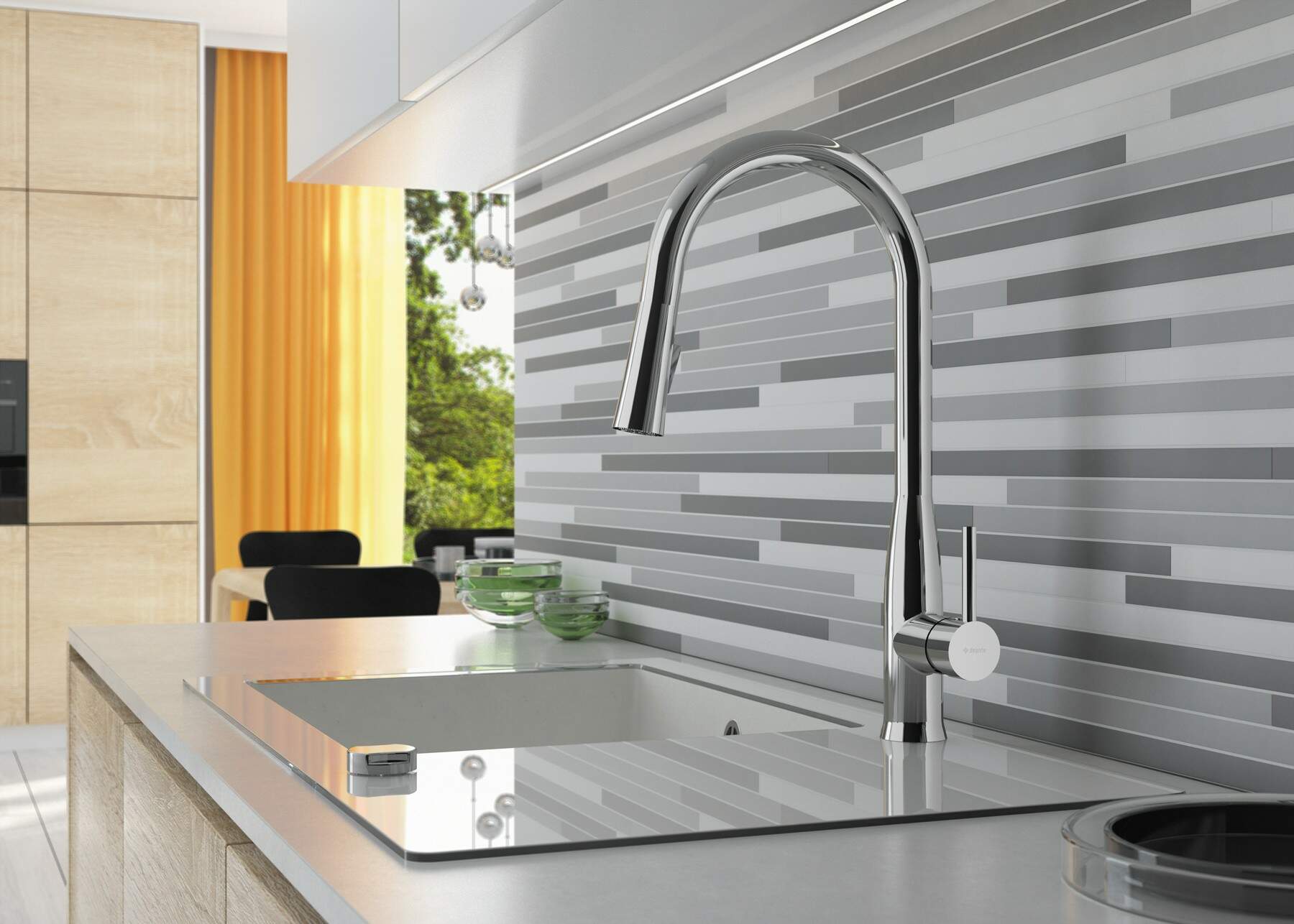 Deante Capella zlewozmywak szklano-granitowy 86x50 cm biały ZSC_AW2C - Wysyłka w 24h