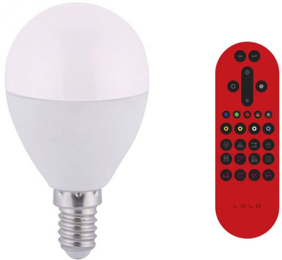Just Light Lola Smart Bulb żarówka LED 1x6W 2700-5000 K E14 z pilotem 08202-1