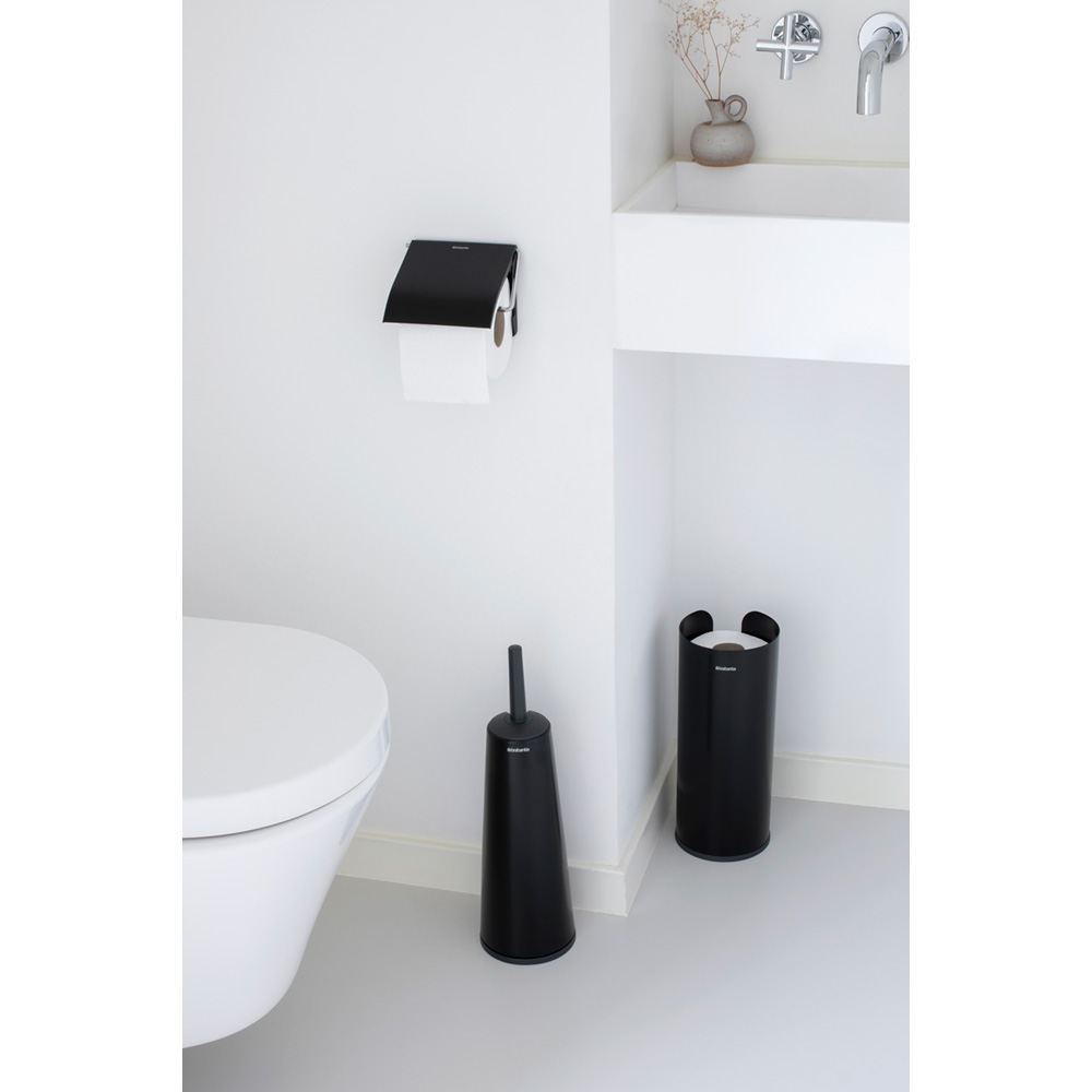 Brabantia ReNew uchwyt na papier toaletowy czarny mat 108600 - Wysyłka w 24h