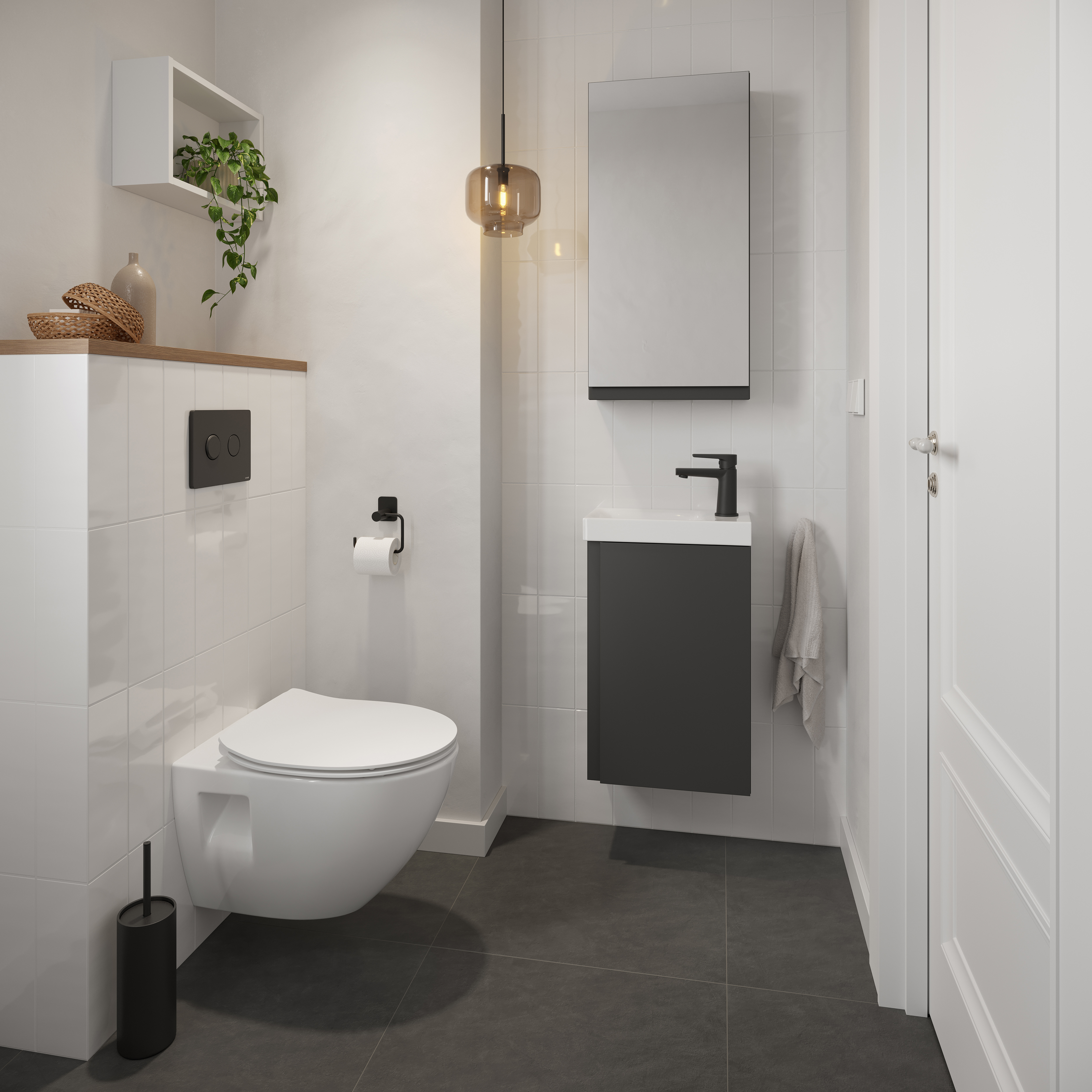 Cersanit Moduo Plus miska WC wisząca CleanOn z deską wolnoopadającą Slim biała S701-724