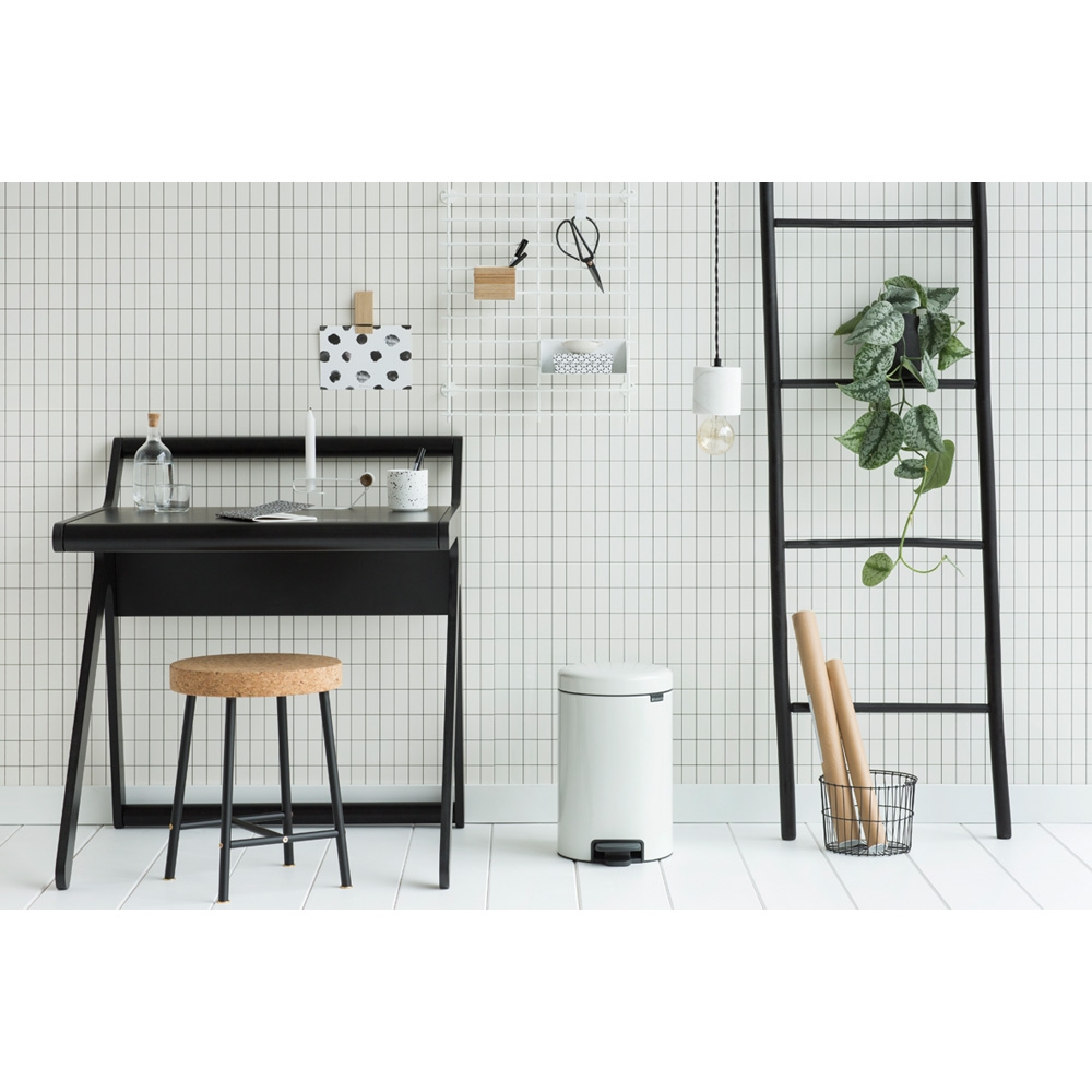 Brabantia NewIcon kosz na śmieci 12 l pedałowy biały 111969