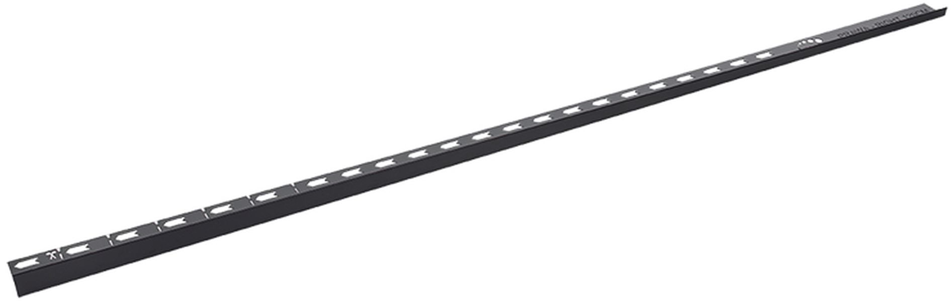 Laveo listwa spadkowa 120 cm do odpływu liniowego prawa czarna COT720P
