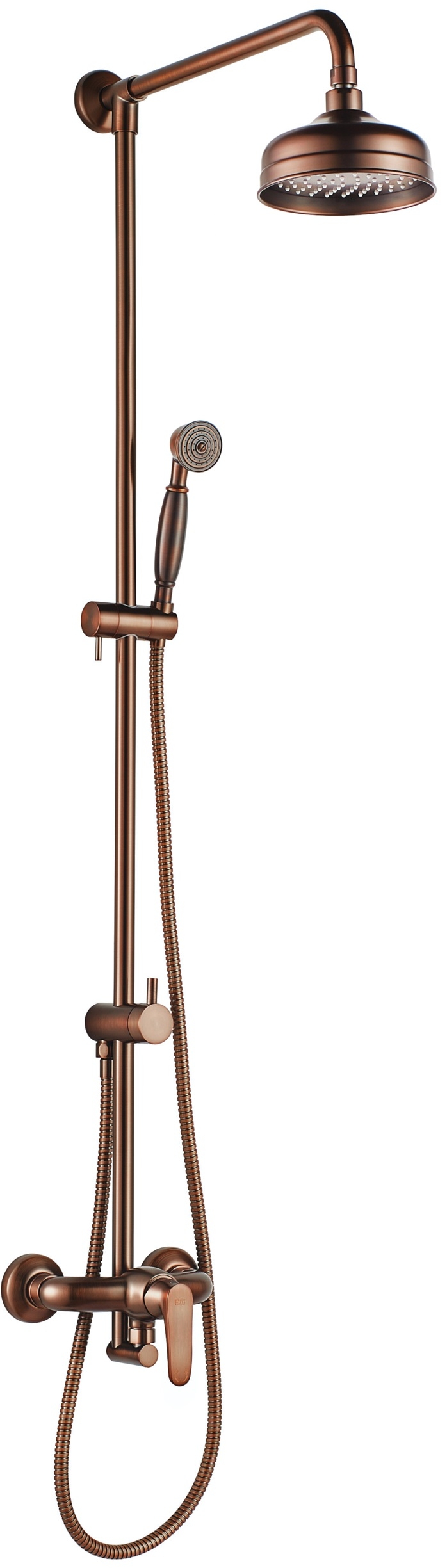 Omnires Art Deco zestaw prysznicowy ścienny miedź antyczna AD5144ORB