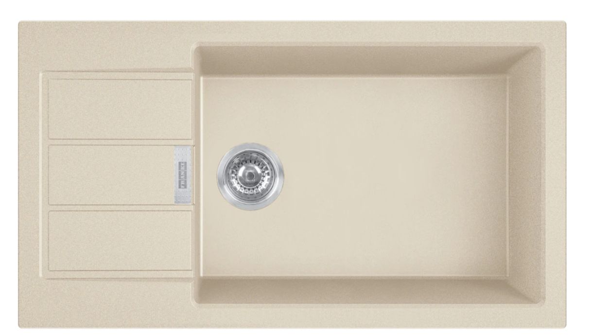 Franke Sirius S2D Slim 611-78 XL zlewozmywak 78x43,5 cm z Tectonite beżowy 143.0671.691
