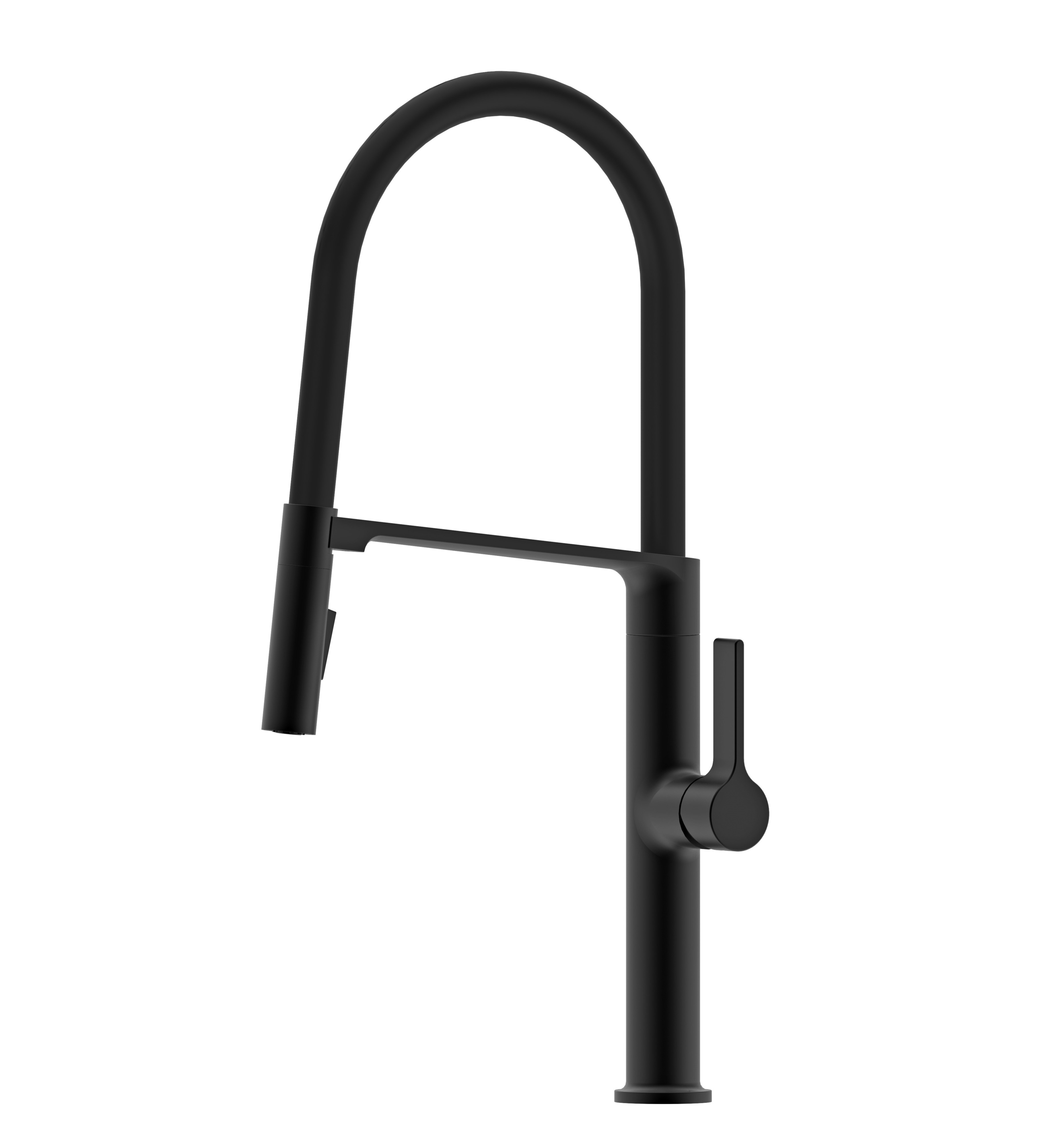 Berg Black Magnetic bateria kuchenna stojąca z wyciąganą wylewką czarny 130380PH