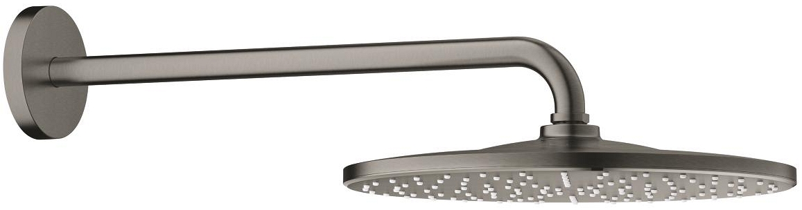 Grohe Rainshower deszczownica z ramieniem 31x31 cm okrągła Brushed Hard Graphite 26558AL0