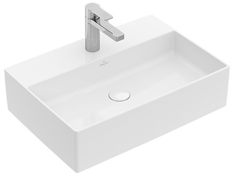 Villeroy & Boch Memento 2.0 umywalka 50x42 cm nablatowa prostokątna CeramicPlus Weiss Alpin 4A0750R1