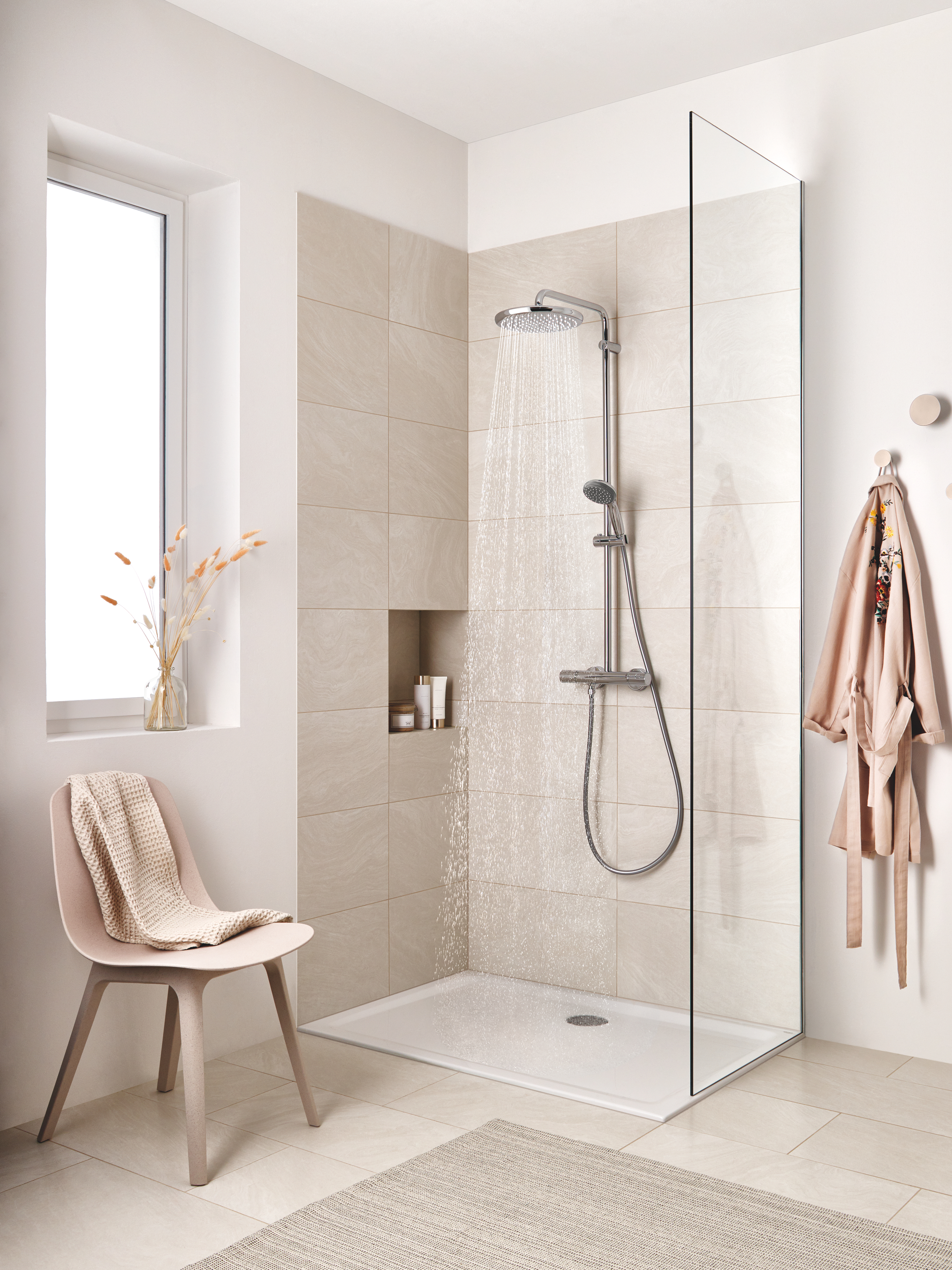 Grohe Vitalio Start 250 zestaw prysznicowy termostatyczny z deszczownicą chrom 26816000 - Wysyłka w 24h