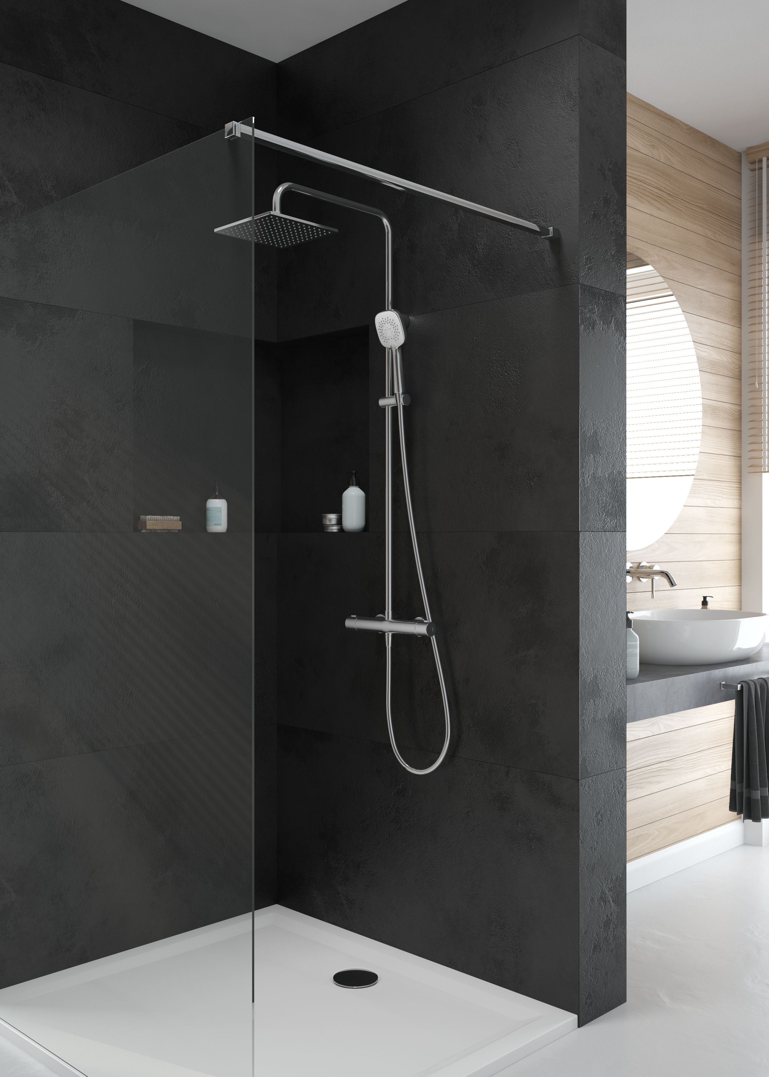 Oltens Superior brodzik 80x80 cm kwadratowy akrylowy biały 17002000 - Wysyłka w 24h