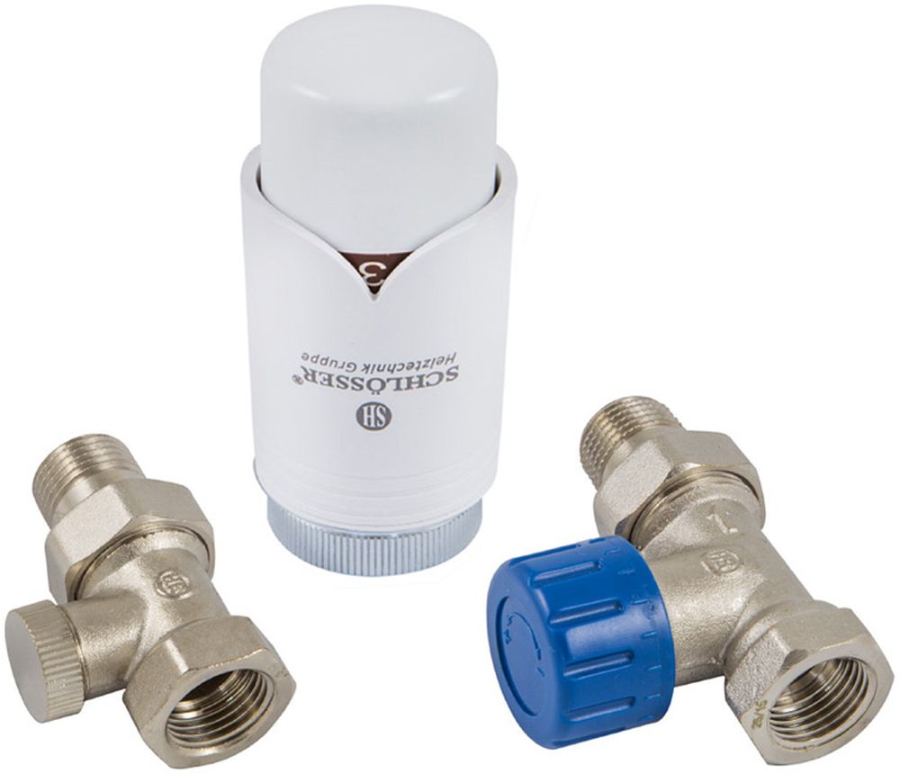 Schlosser Standard zestaw termostatyczny prosty 1/2GZx1/2GW nikiel 602200004 - Wysyłka w 24h