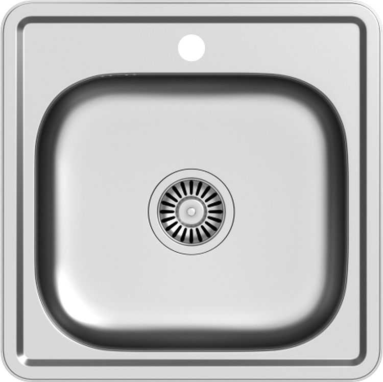 Steiner Joe 110 zlewozmywak stalowy z syfonem 48x48 cm stal HD110SAT4848 - Wysyłka w 24h