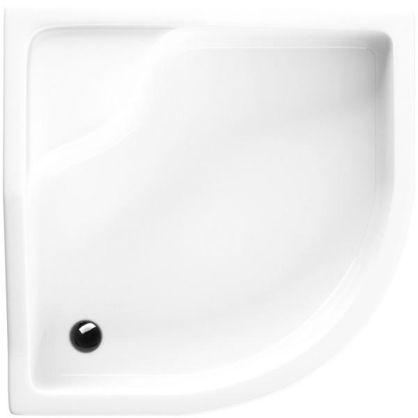 Schedpol Go Baby brodzik 80x80 cm półokrągły z siedziskiem biały 3.038