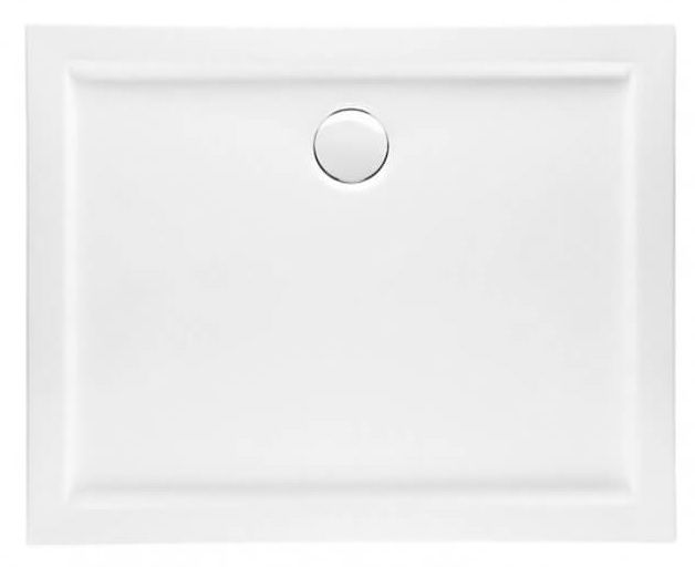 Polimat Goliat brodzik 100x80 cm prostokątny biały 00351
