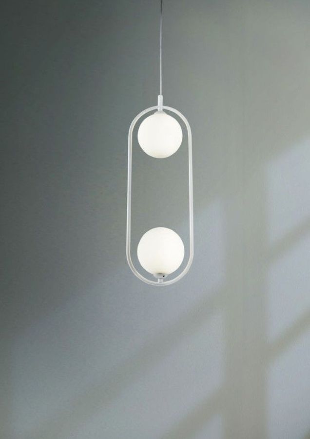 Maytoni Ring lampa wisząca 1x25W biała MOD013PL-02W