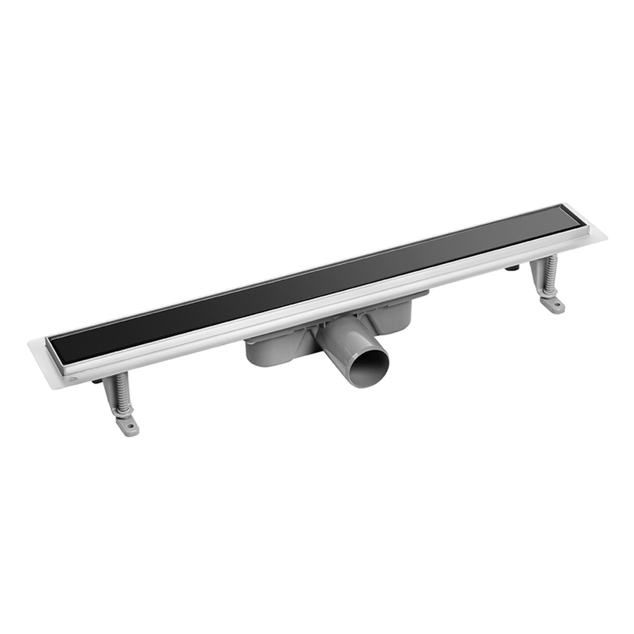 Laveo Basso odpływ liniowy 50 cm ruszt odwracalny szkło czarne COB750S