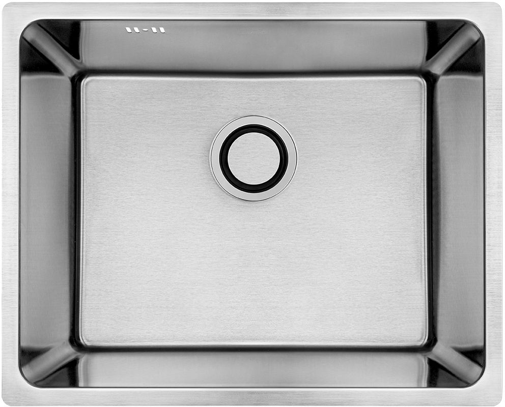 Laveo Aden zlewozmywak stalowy z syfonem 54x44 cm SLA010T