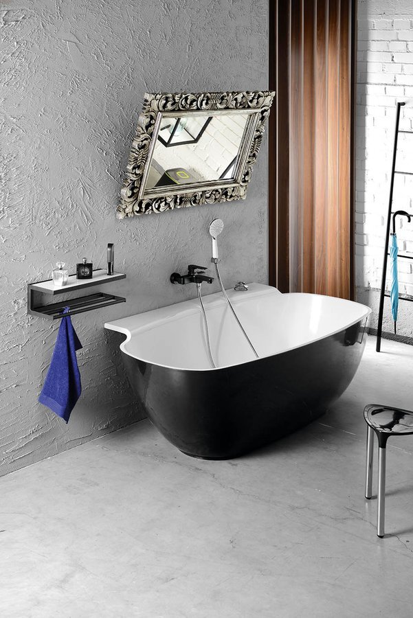 Sapho Samblung lustro 70x40 cm prostokątne rama srebrna IN109 - Wysyłka w 24h